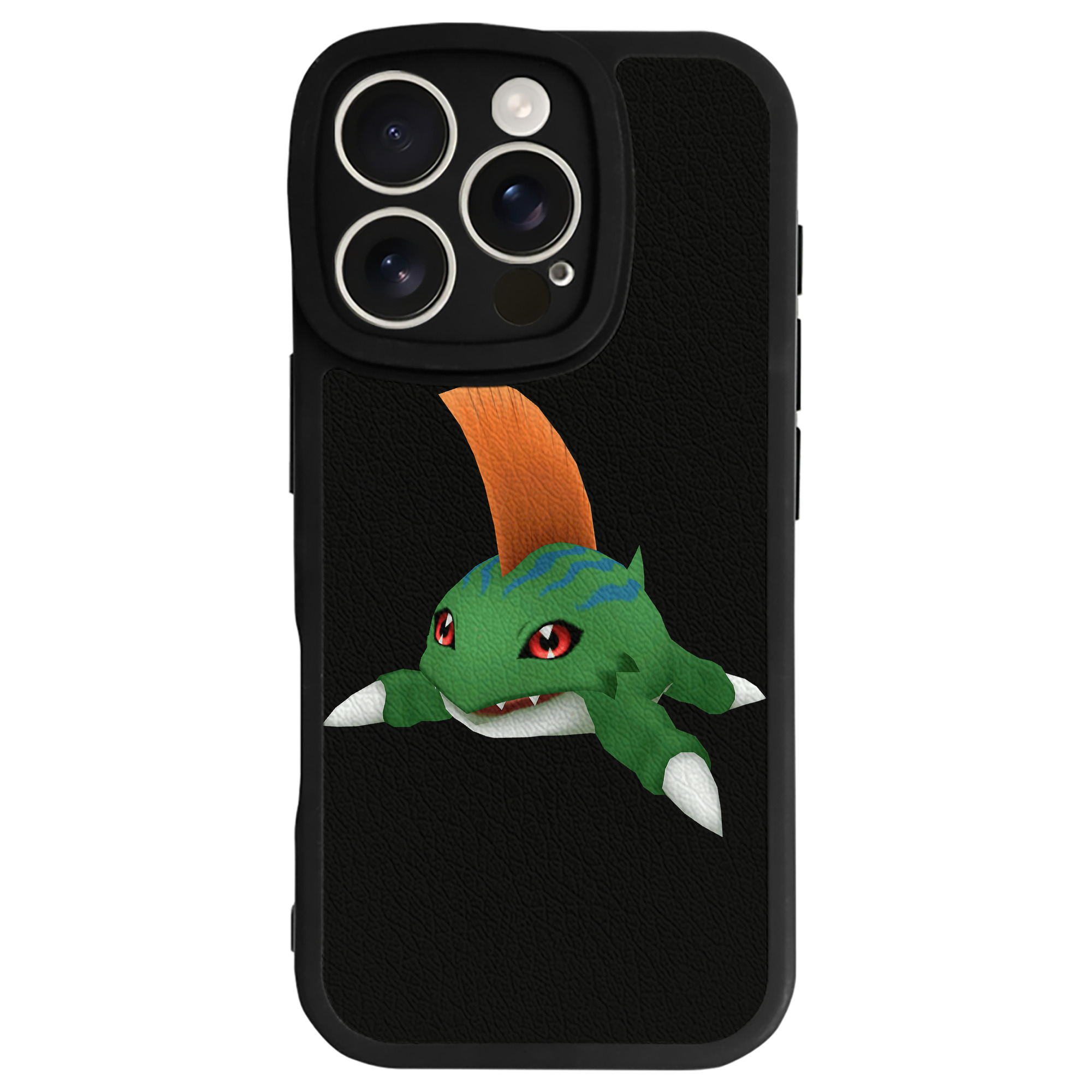 （画像用） Digimon デジタルモンスター/デジモン 【iPhone 16シリーズ対応】シリコンスマホケース（レザー調） 材質：シリコン